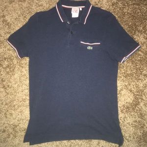 Lacoste tipped polo men’s size small